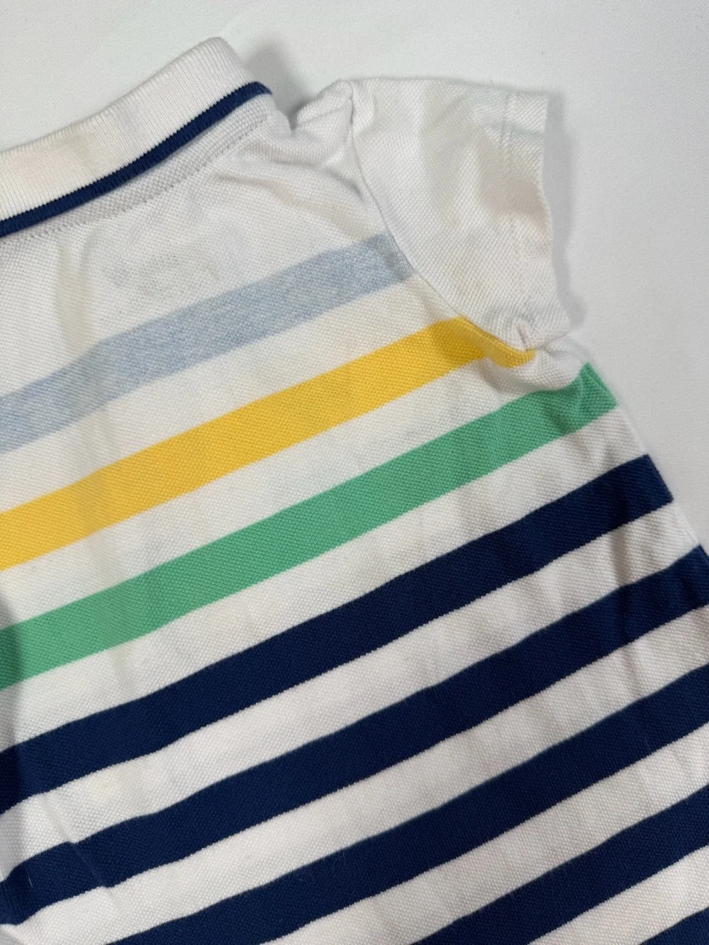 LITTLE ME Baby Boys Golf Polo Romper Striped Shortall Outfit 6M Preppy Nautical‎